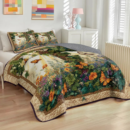 Shineful Quilt 3-Piece Set Garden of Sacred Renewal