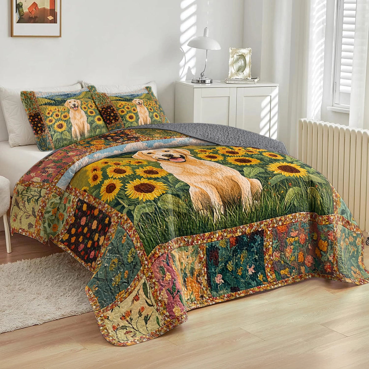 Shineful All Season Quilt 3-Piece Set - Sunny Lab Retreat