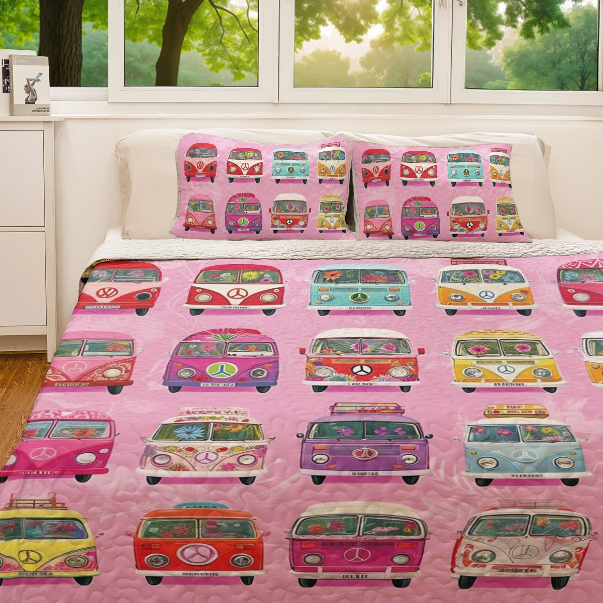 Shineful All Season Quilt 3-Piece Set - Happy Camp Van