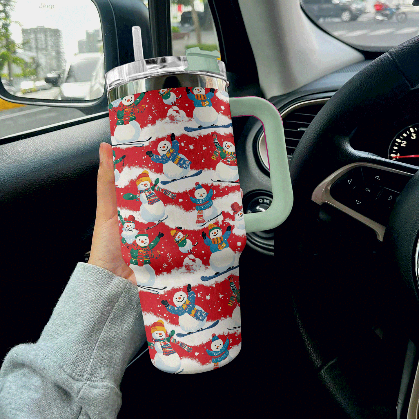 Shineful Tumbler Snowman Sports