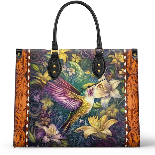 Shineful Garden Whirl Leather Bag