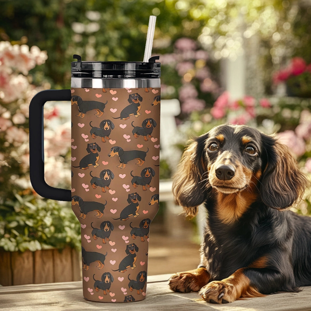 Shineful Tumbler My Heart Dachshunds