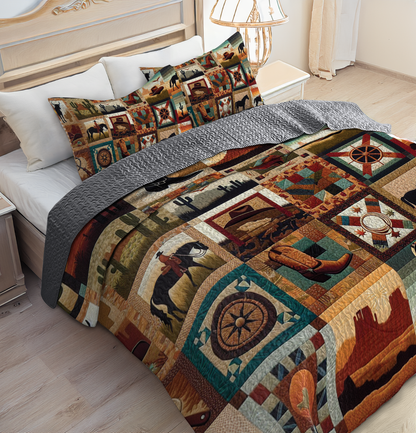 Shineful All Season Quilt 3-Piece Set - Cowboy's Dream