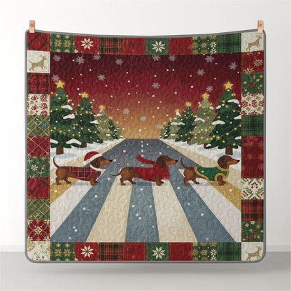Shineful Quilt 3-Piece Set Winter Wiener Wonderland