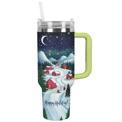 Shineful Tumbler Joyful Holiday Village