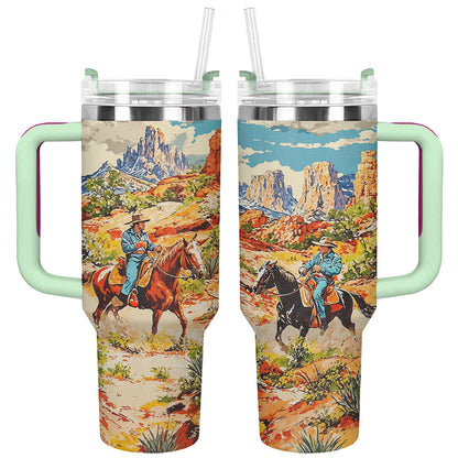Shineful Tumbler Canyon Trails Cowboy