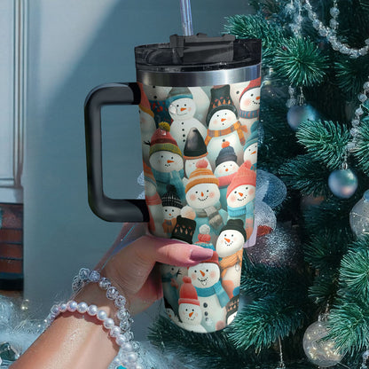 Shineful Tumbler Cozy Snowmen