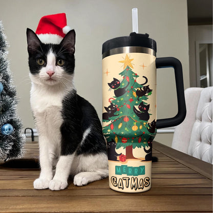 Shineful Tumbler Christmas Purrfect Merry Catmas
