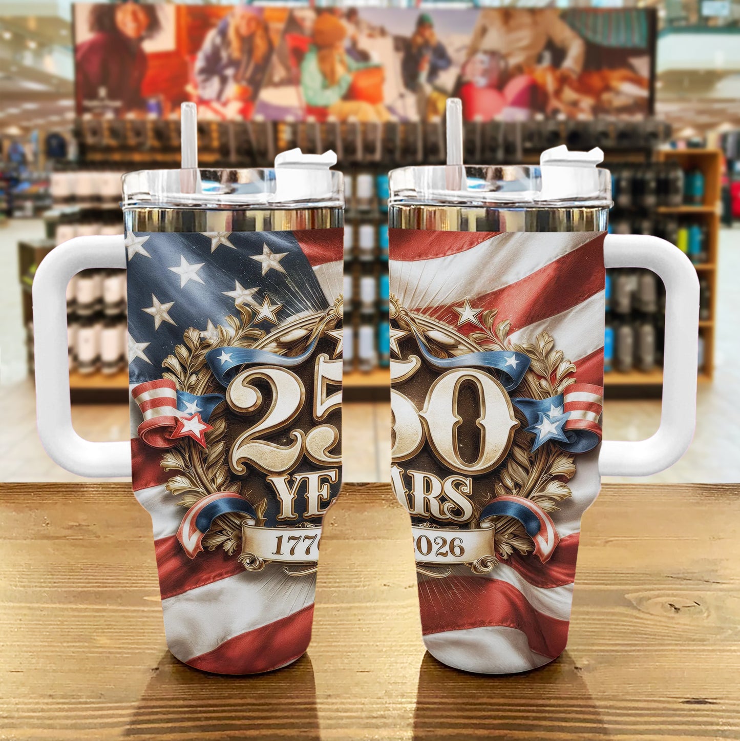 Shineful Tumbler Patriotic 250 Years Freedom