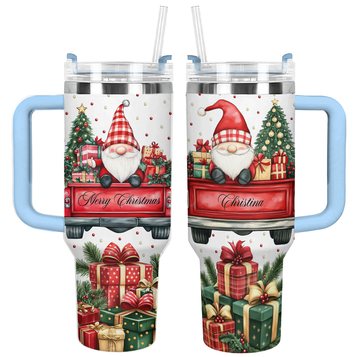 Shineful Tumbler Personalized Christmas Gnome