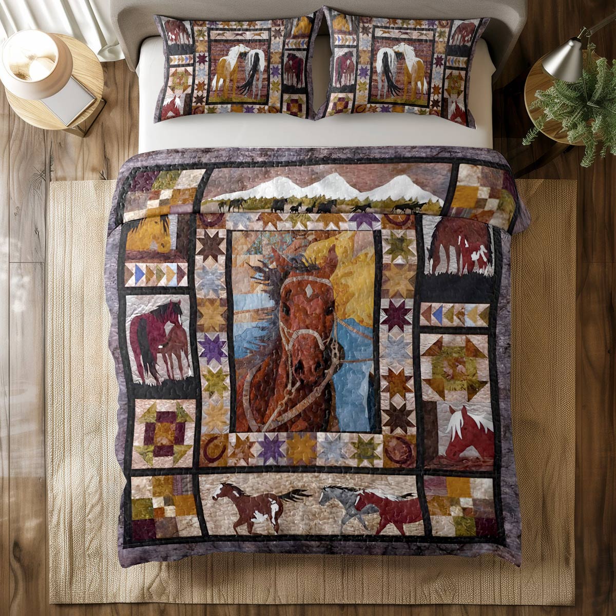 Shineful All Season Quilt 3-Piece Set Wild Spirit