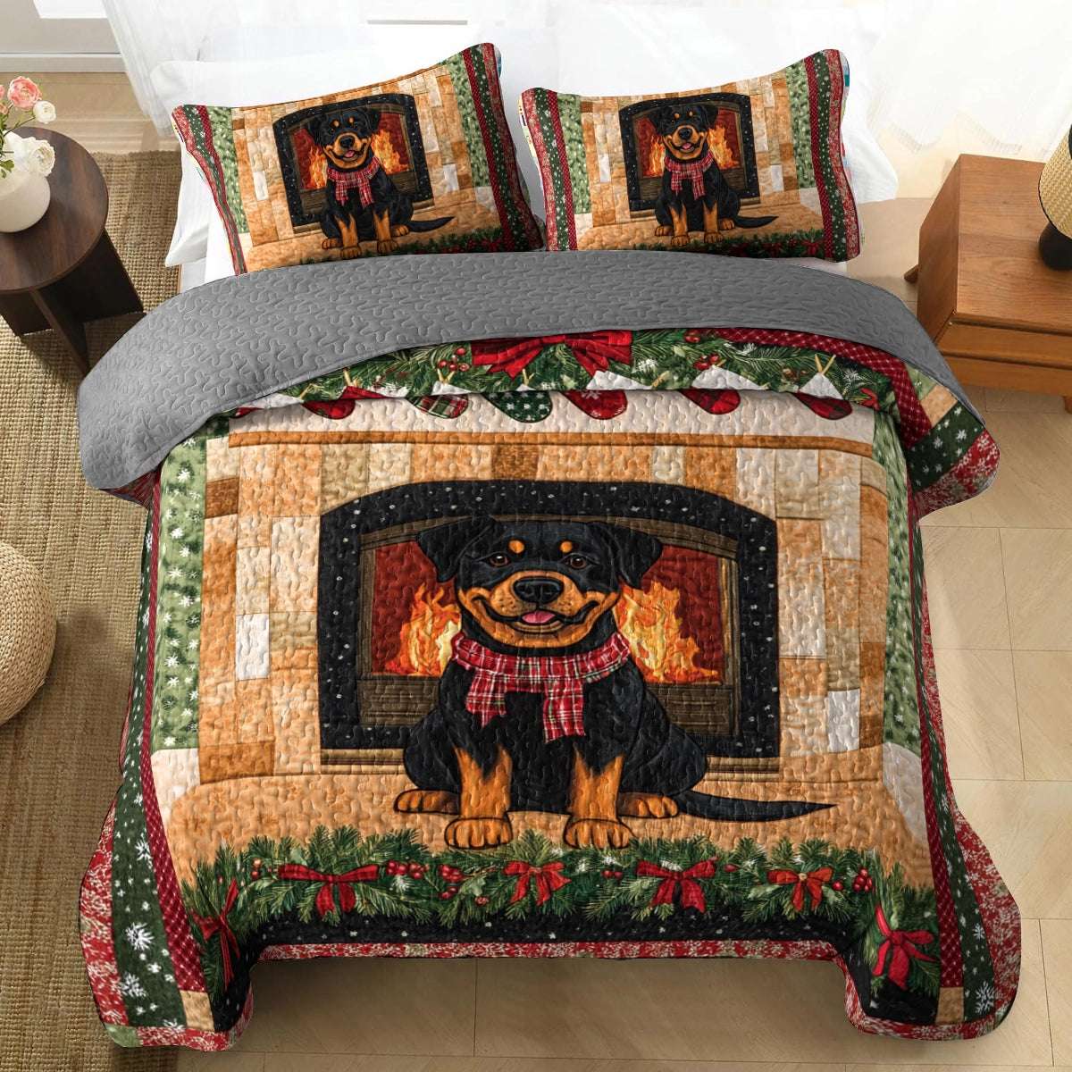 Shineful All Season Quilt 3-Piece Set Cozy Fireside Companion