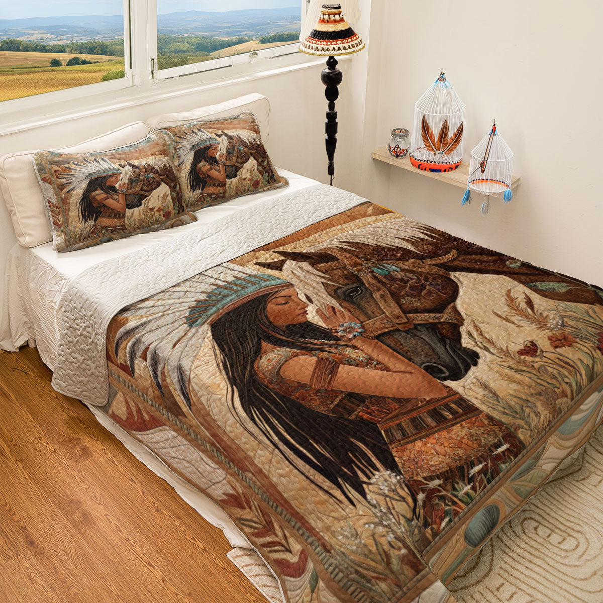 Shineful All Season Quilt 3-Piece Set Rustic Wildlife