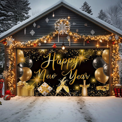 Shineful Garage Door Banner Decoration New Year Luxe Celebration