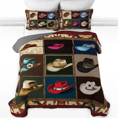 Shineful All Season Quilt 3-Piece Set - Cowboy Wild West
