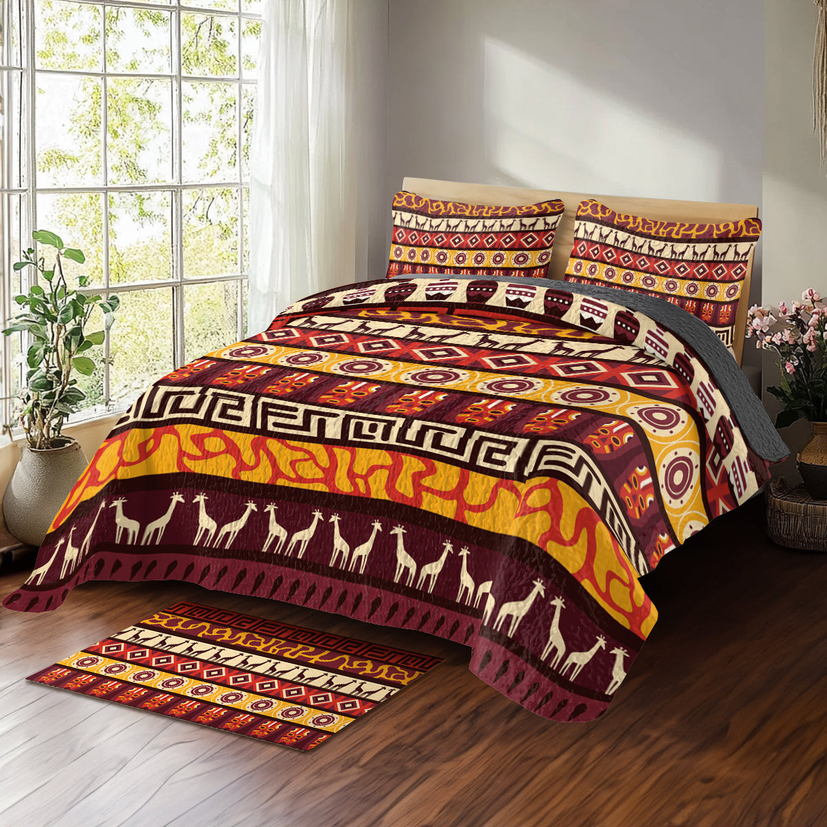 Shineful All Season Quilt 3-Piece Set Savanna Heritage