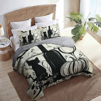 Shineful All Season Quilt 3-Piece Set Moderate Winelife