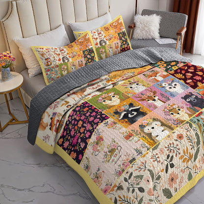 Shineful All Season Quilt 3-Piece Set Woodland Wonderland