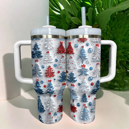 Shineful Glossy Tumbler Cute Christmas Trees