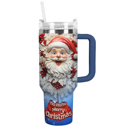 Shineful Glossy Tumbler Santa's Merry Christmas