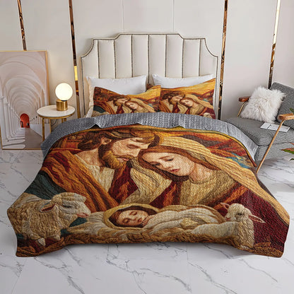 Shineful Quilt 3-Piece Set Nativity of Divine Peace
