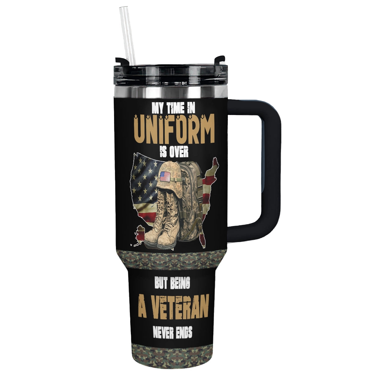 Shineful Tumbler Proud Veteran