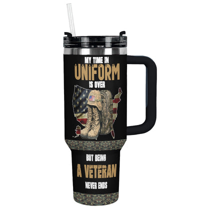 Shineful Tumbler Proud Veteran