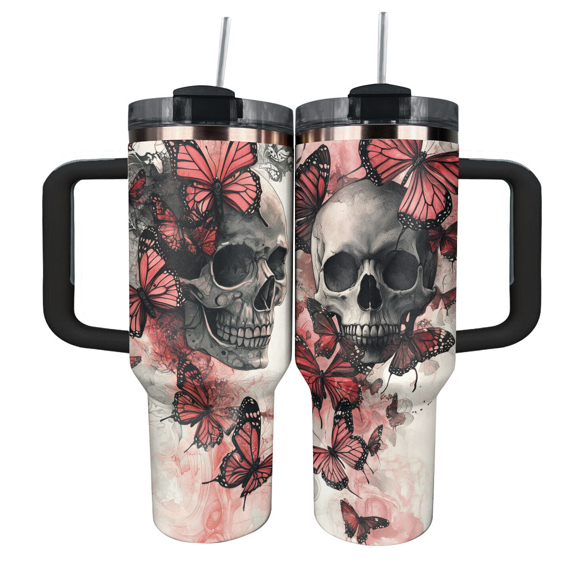 Shineful Tumbler - Eternal Elegance Butterfly Skull