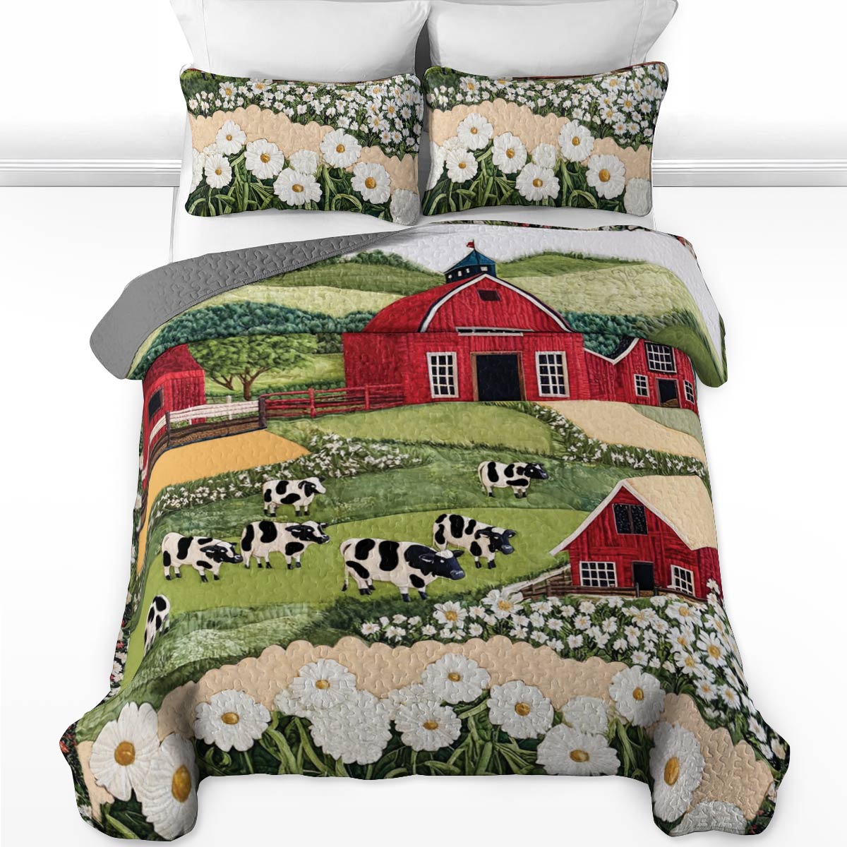 Shineful All Season Quilt 3-Piece Set Farmhouse Fresh
