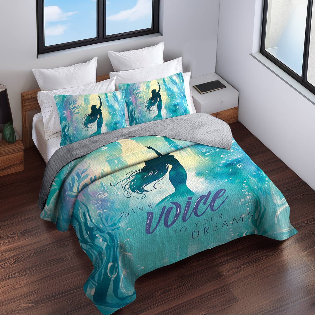 Shineful All Season Quilt 3-Piece Set Give Voice