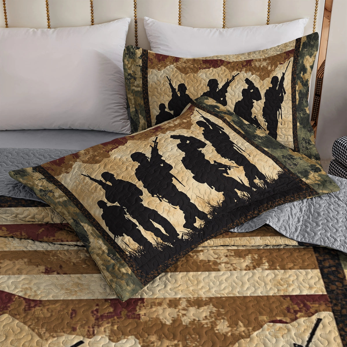 Shineful All Season Quilt 3-Piece Set Defenders of Freedom