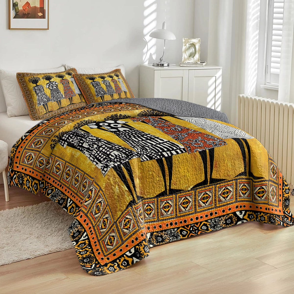 Shineful All Season Quilt 3-Piece Set - Timeless Black Women