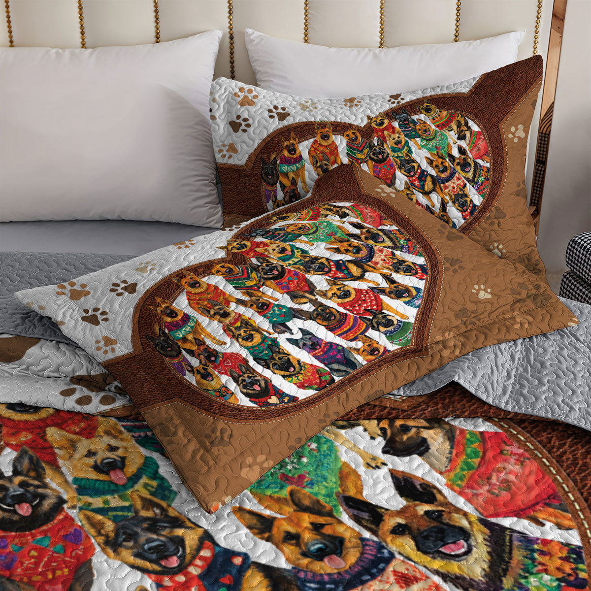Shineful All Season Quilt 3-Piece Set Pawfect Shepherd