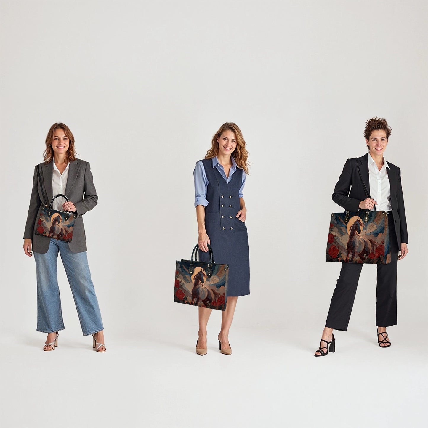 Shineful Leather Bag Night Bloom Stallion