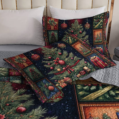Shineful All Season Quilt 3-Piece Set Christmas Tree