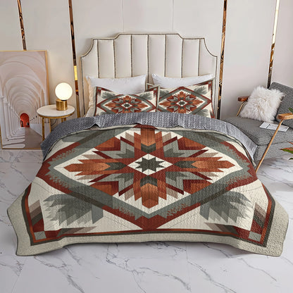Shineful All Season Quilt 3-Piece Set Sacred Geometry