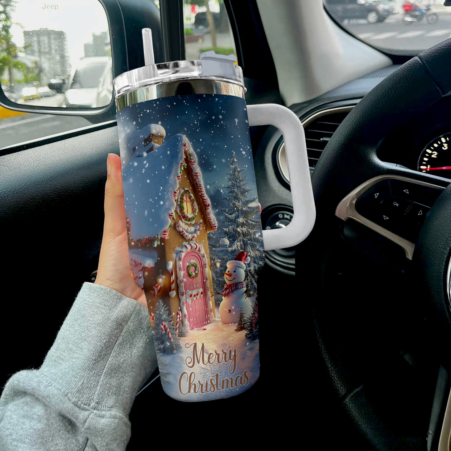 Shineful Tumbler Gingerbread House