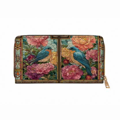 Shineful Leather Clutch Purse With Wristlet Strap Handle The Quiet Window