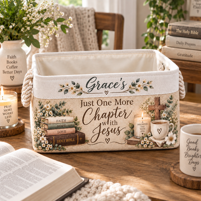Shineful Personalized Faith Reading Basket