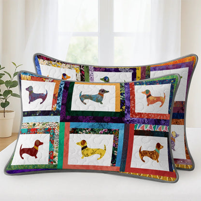 Shineful Quilt 3-Piece Set Dachshund Friends