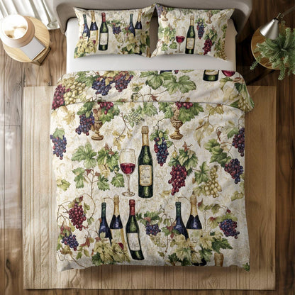 Shineful All Season Quilt 3-Piece Set Wine Dream