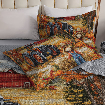 Shineful All Season Quilt 3-Piece Set Autumn Farm Harvest