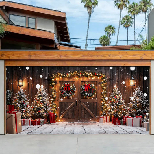 Shineful Garage Door Banner Decoration - Festive Garage