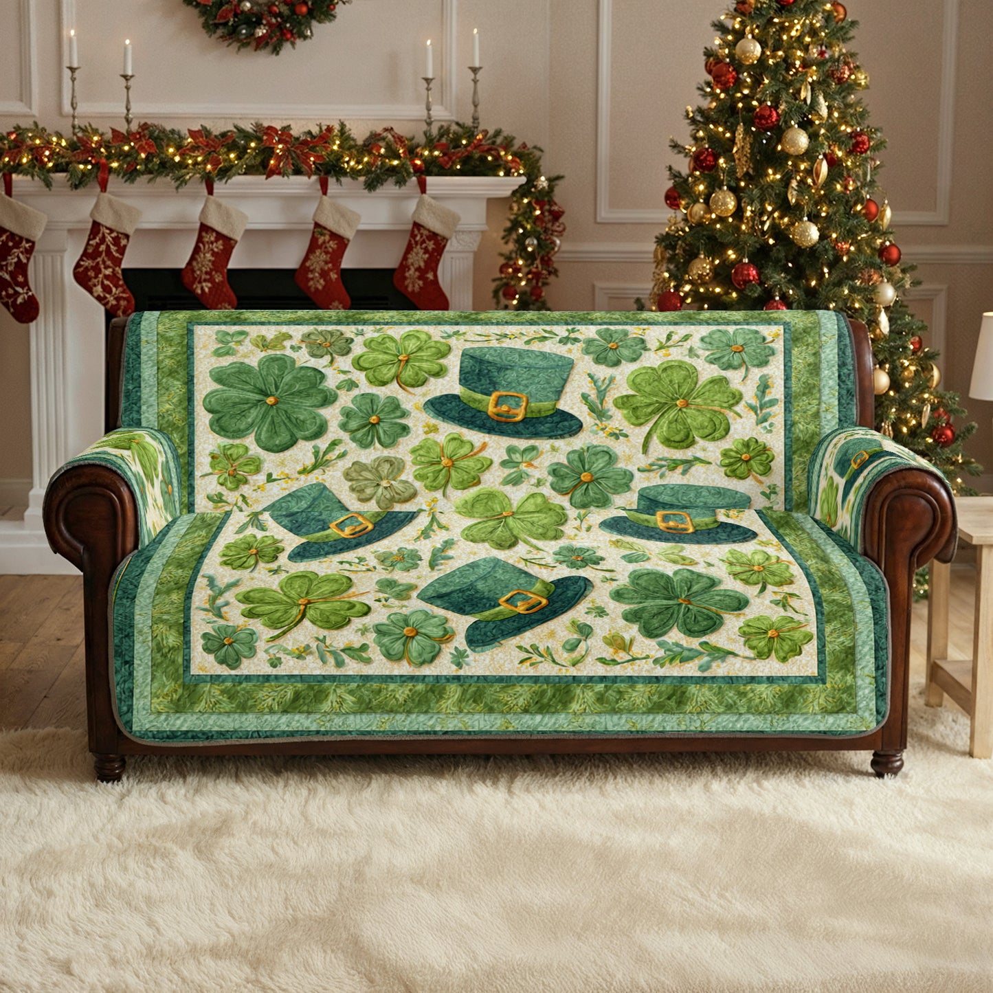 Shineful Sofa Cover Set Lucky Leprechaun