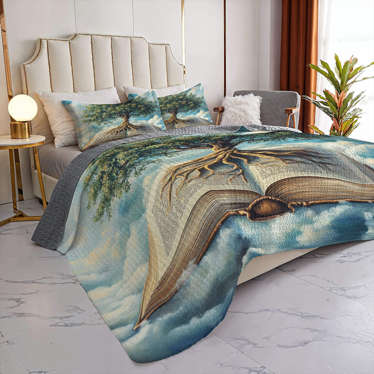 Shineful All Season Quilt 3-Piece Set Tree of Knowledge