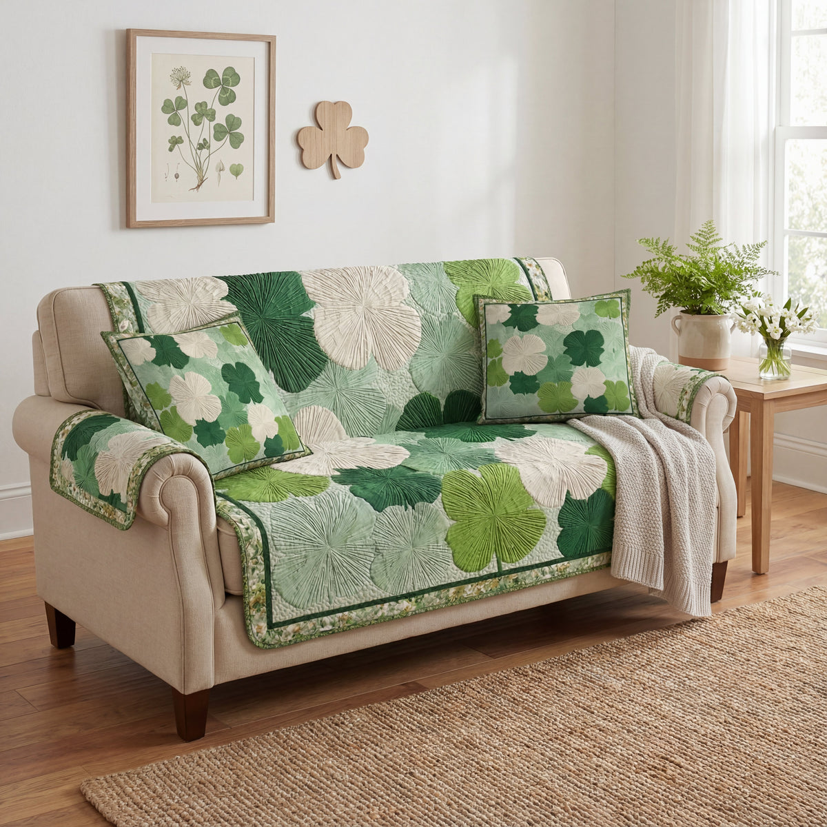 Shineful Sofa Cover Set Four Leaf Comfort