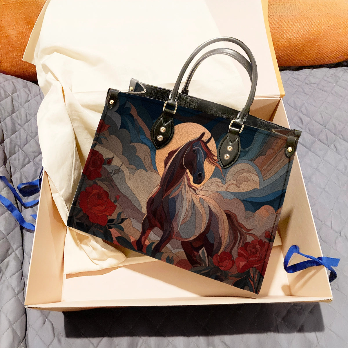 Shineful Leather Bag Night Bloom Stallion