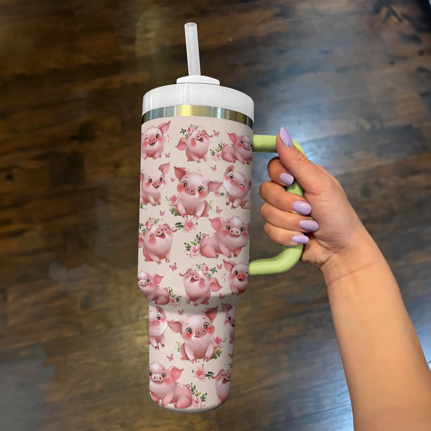 Shineful Tumbler Charming Piglet Sips