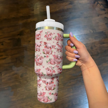 Shineful Tumbler Charming Piglet Sips