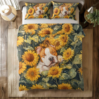 Shineful All Season Quilt 3-Piece Set Sleeping Bulldog
